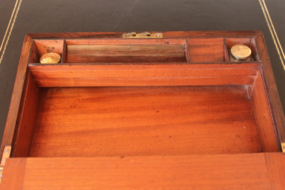 Victorian and brass bound rosewood writing slope View IX