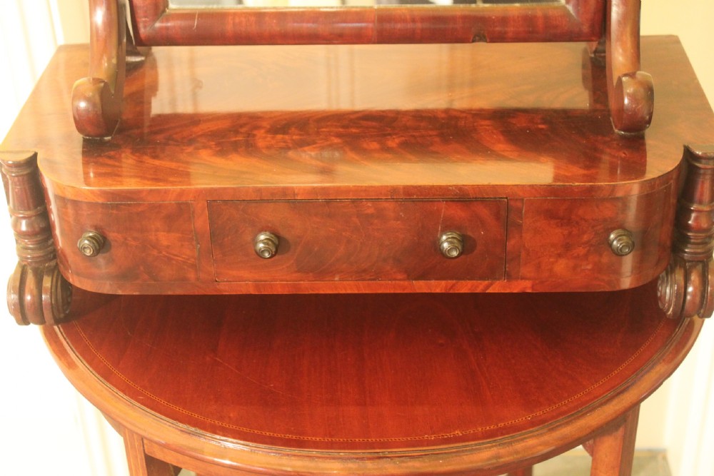 William IV mahogany dressing mirror View II