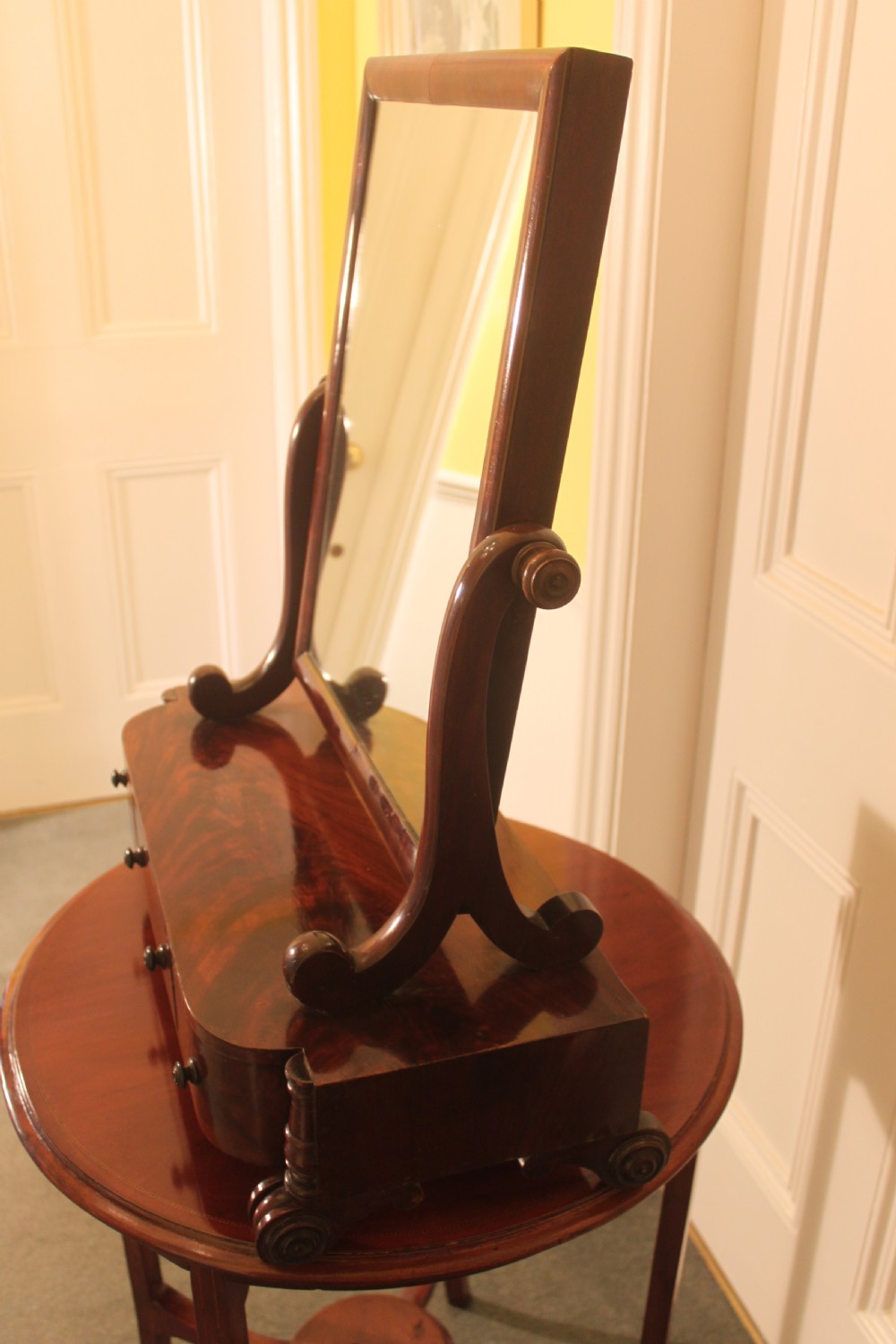William IV mahogany dressing mirror View VI