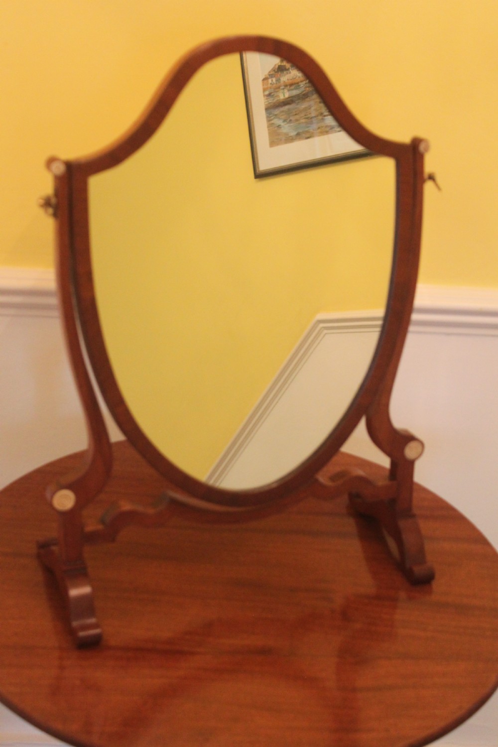 Hepplewhite style dressing mirror