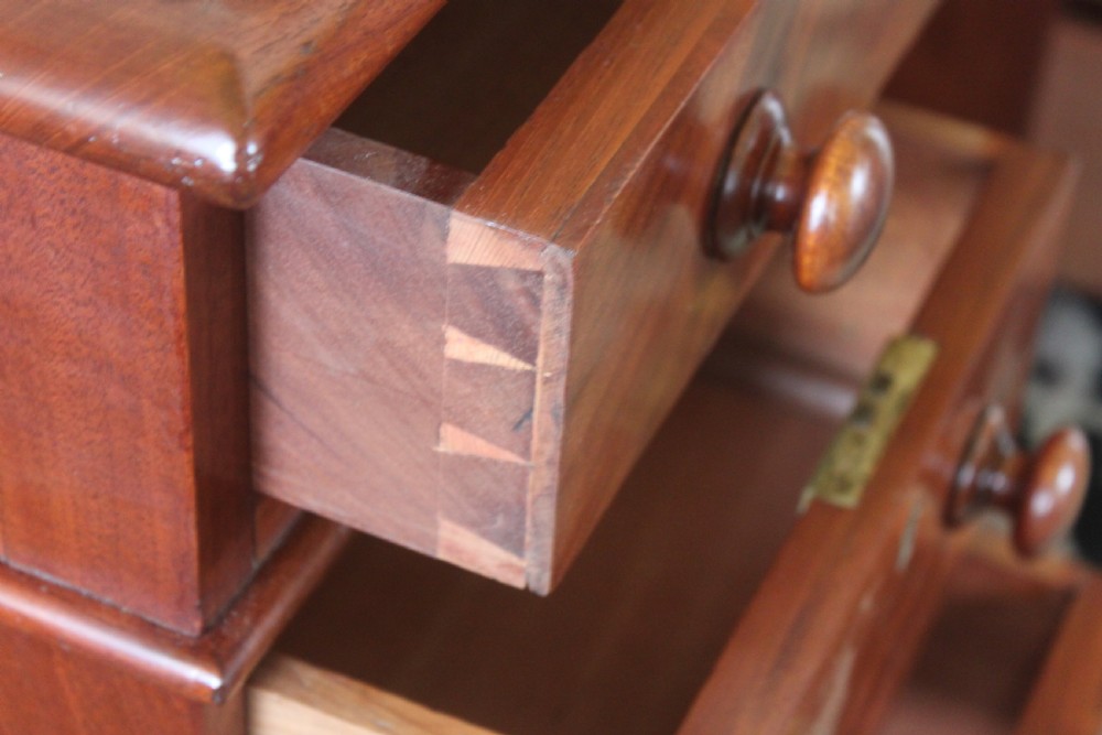 Victorian mahogany pedestal desk View VI