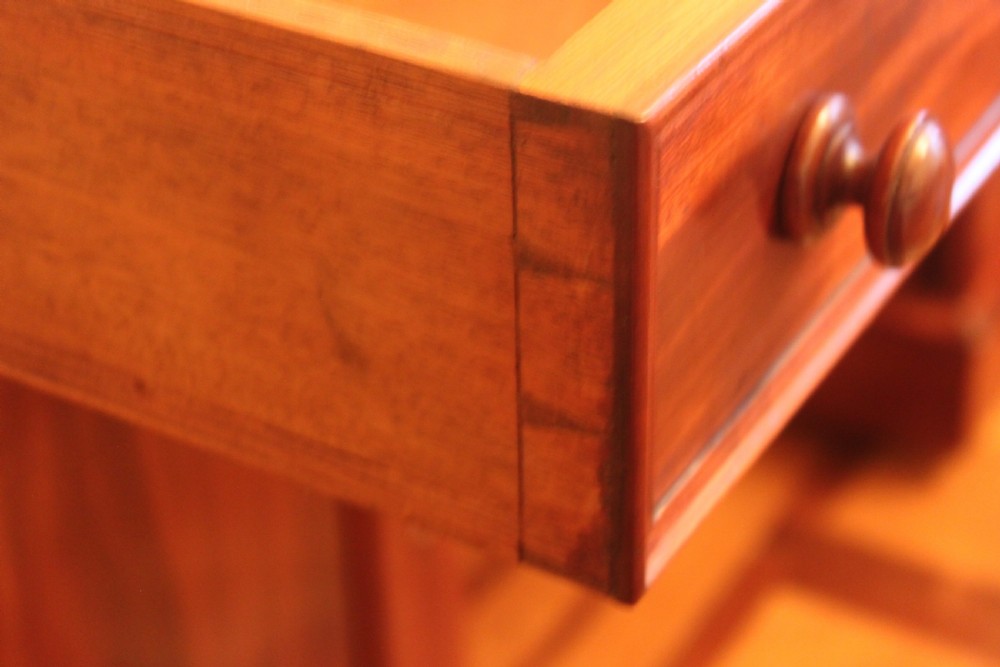 An unusal Victorian mahogany pedestal desk View XI