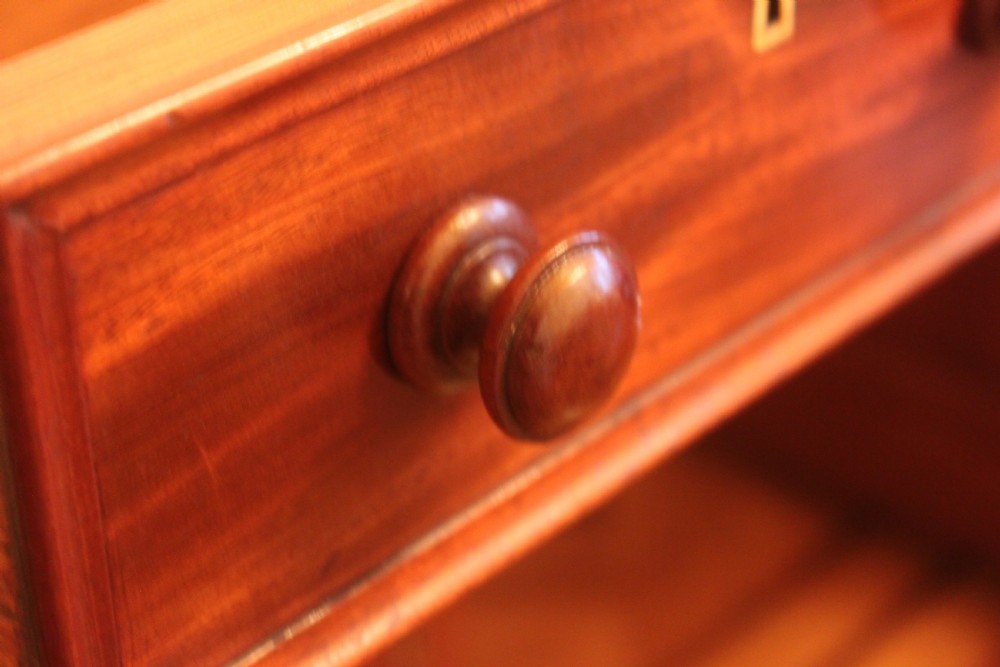 An unusal Victorian mahogany pedestal desk View XII