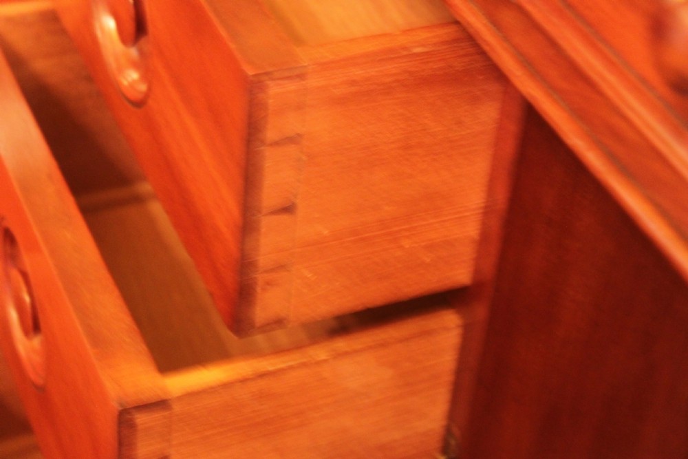 An unusal Victorian mahogany pedestal desk View XIV