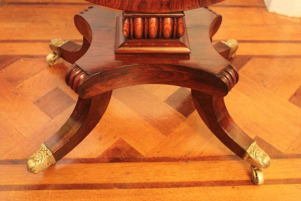 Regency rosewood card table View XI
