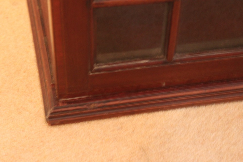 Late 19th century mahogany 13 panel glazed wall cabinet View IV