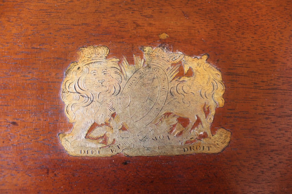 Regency rosewood and brass inlaid writing slope View X