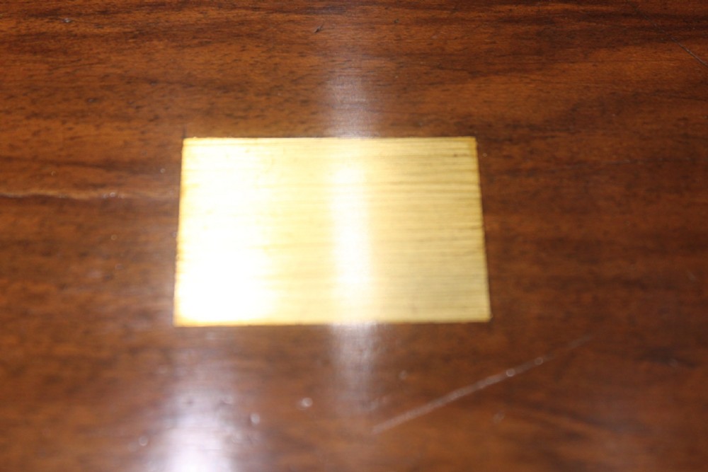 Victorian walnut brass bound writing slope View XI