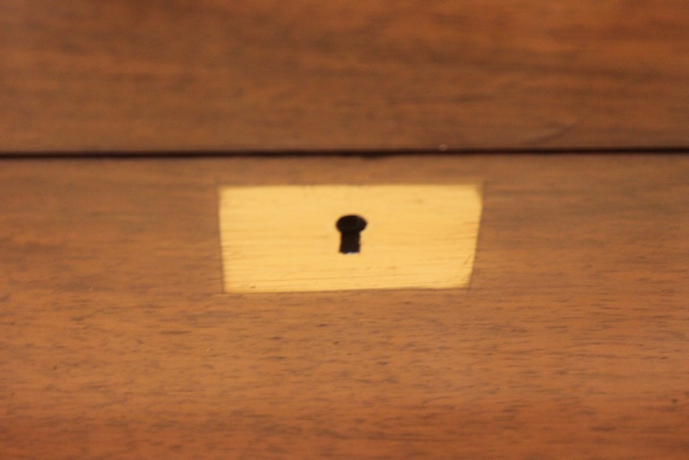 Victorian walnut brass bound writing slope View XII