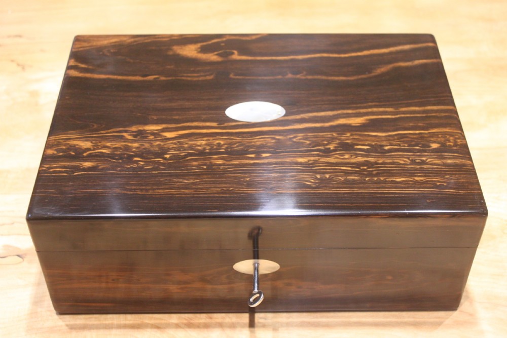 A fine 19th century Coromandel writing slope