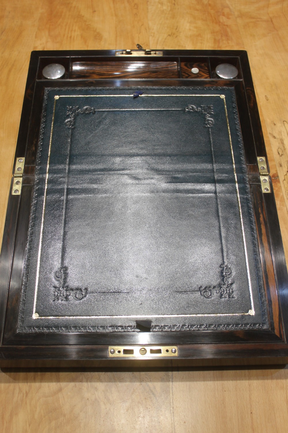 A fine 19th century Coromandel writing slope View VIII