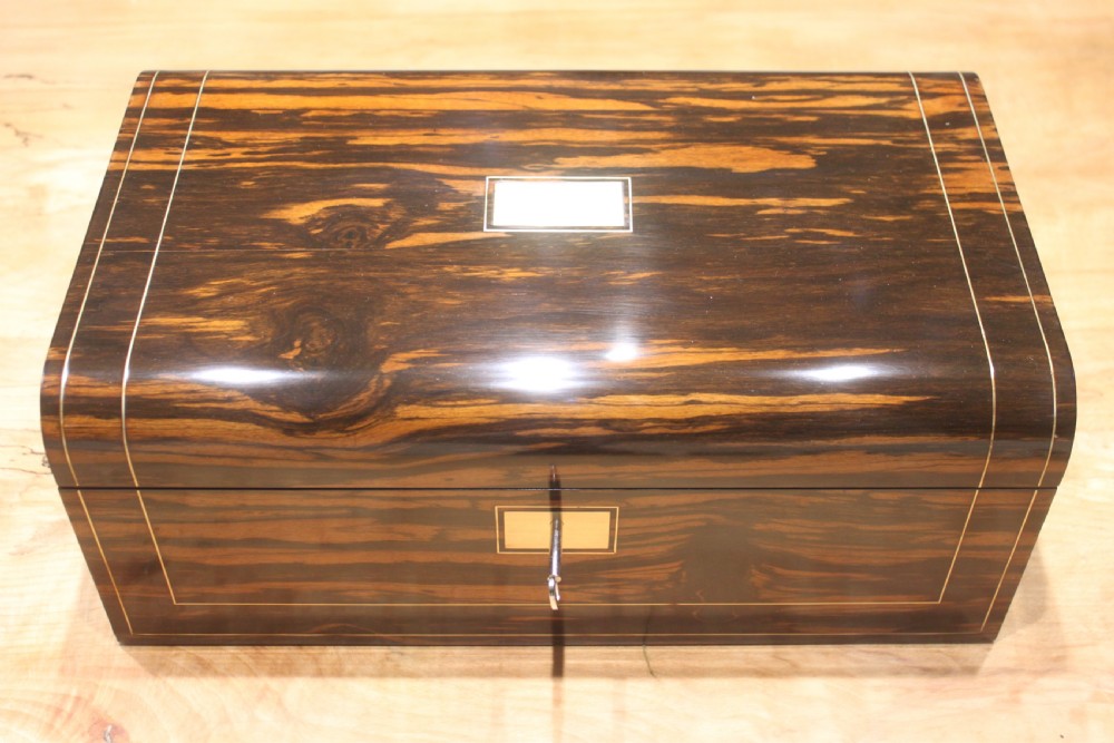 An exceptional quality Victorian coromandel writing slope
