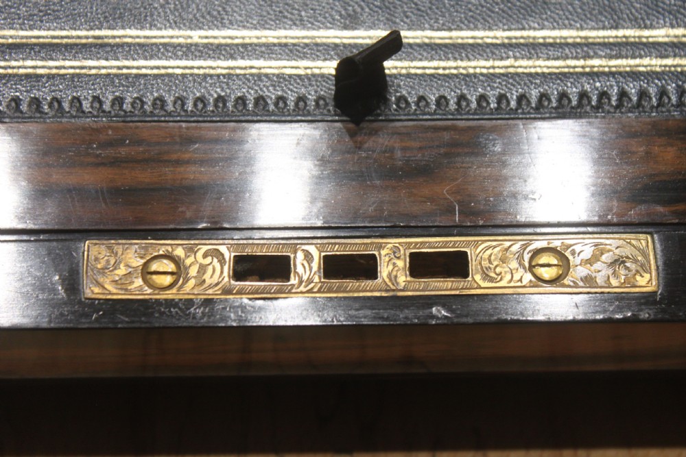 An exceptional quality Victorian coromandel writing slope View X