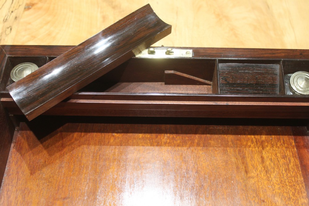 Rosewood and Mother-of -pearl inlaid writing slope View XII