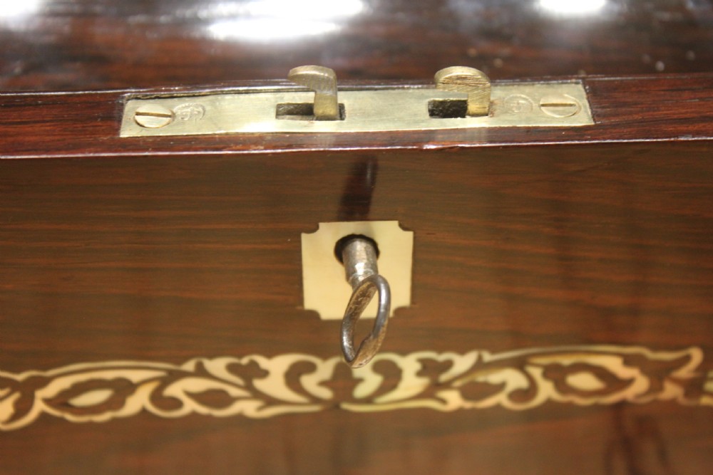 Rosewood and Mother-of -pearl inlaid writing slope View XIV