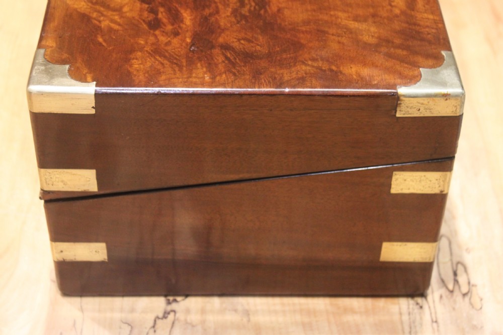 A large good quality burr walnut Victorian writing slope View II
