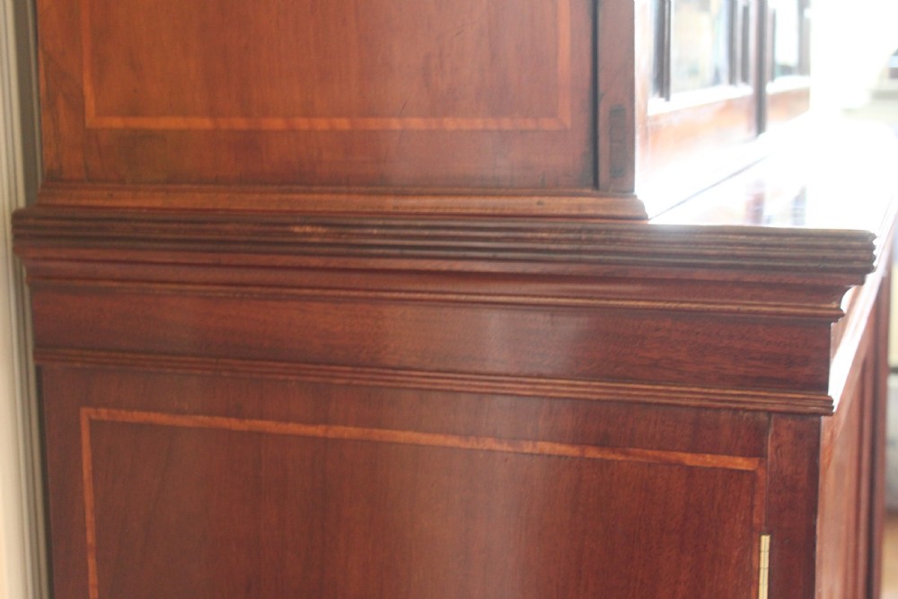 A late 19th Century inlaid mahogany Sheraton Revival library bookcase View IX
