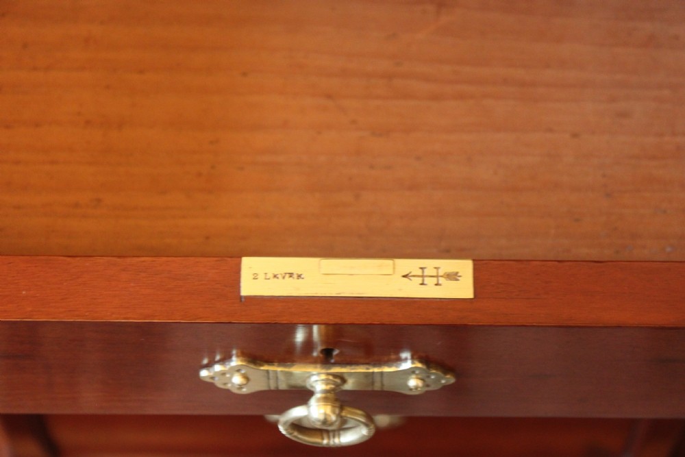 Late 19th century American walnut pedestal  partners desk View IV