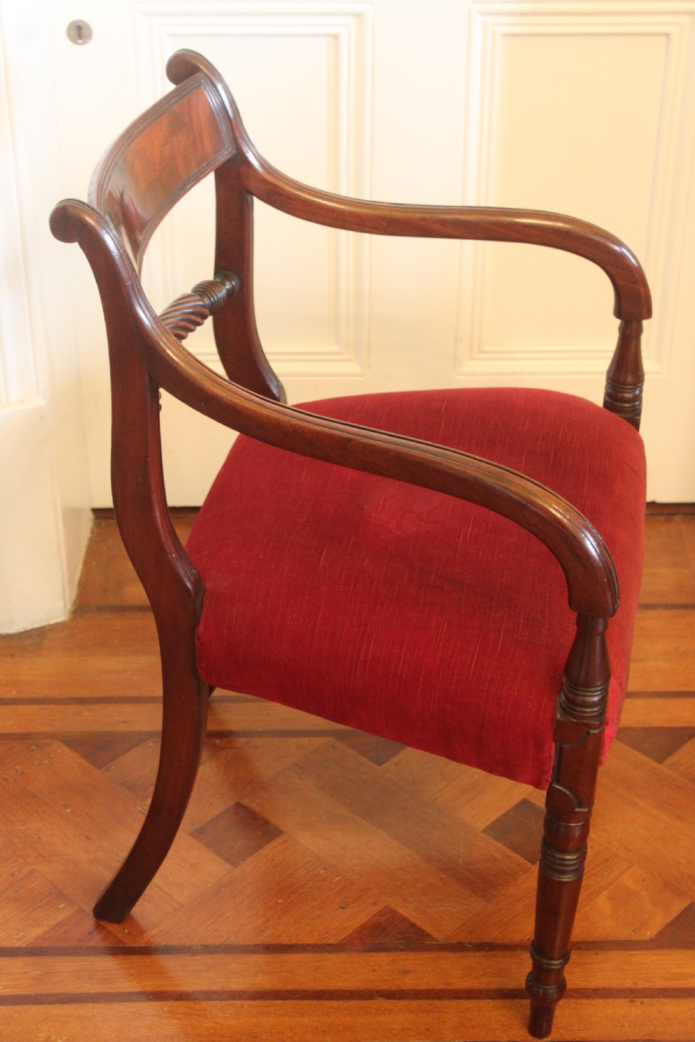 Regency rope back armchair View III