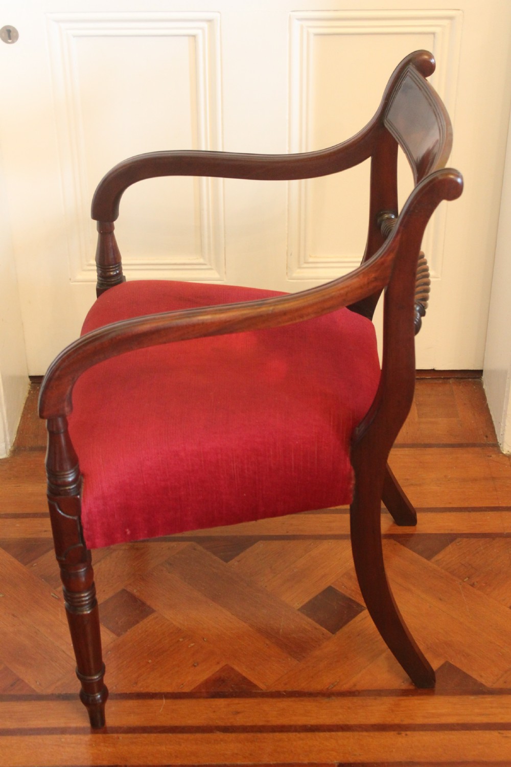 Regency rope back armchair View V