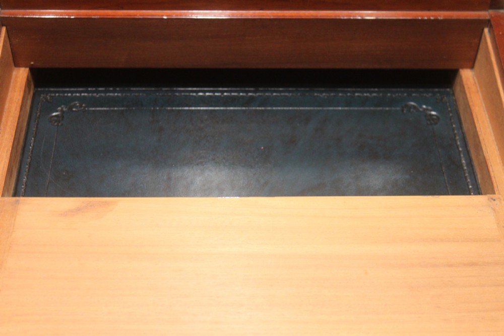 A large and impressive early 19th century mahogany campaign writing slope View XIV