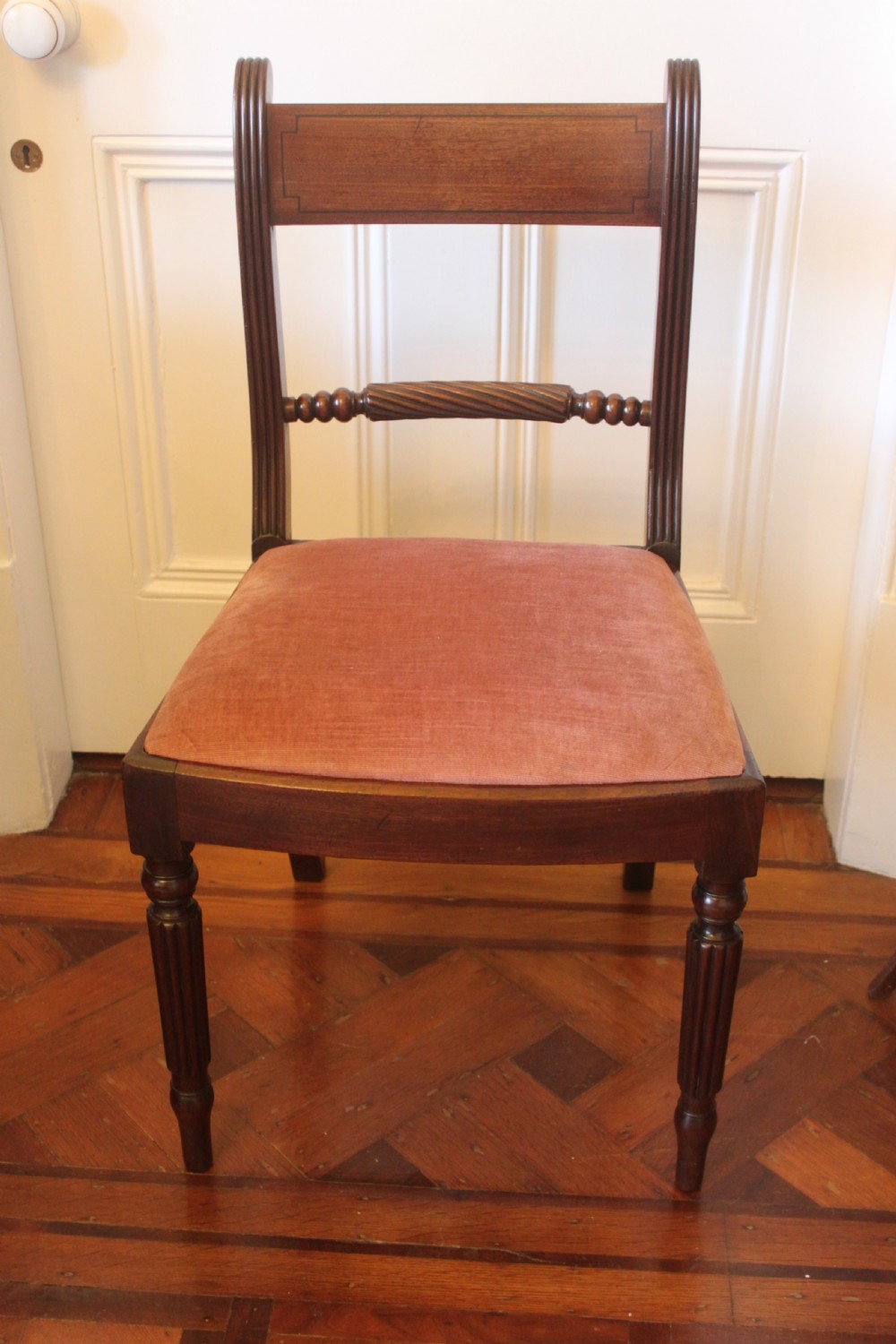 Set of Six Regency mahogany chairs including armchair View II