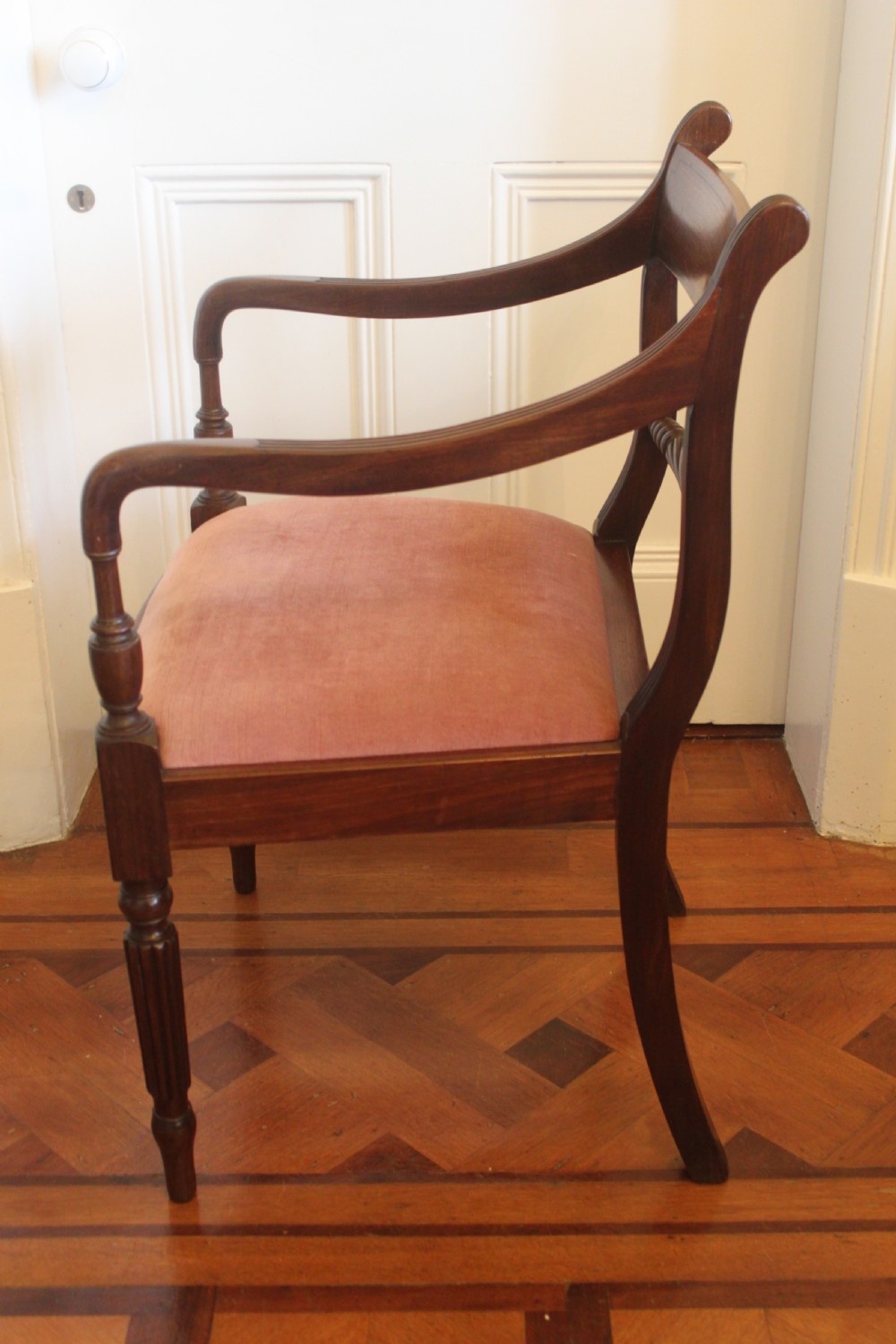 Set of Six Regency mahogany chairs including armchair View VIII