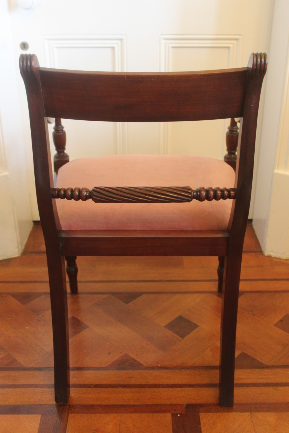 Set of Six Regency mahogany chairs including armchair View IX