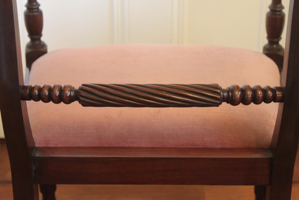 Set of Six Regency mahogany chairs including armchair View X