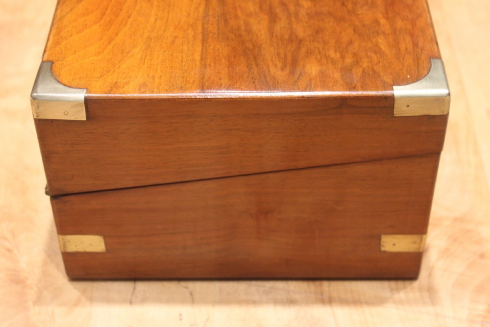 Victorian walnut writing slope View II