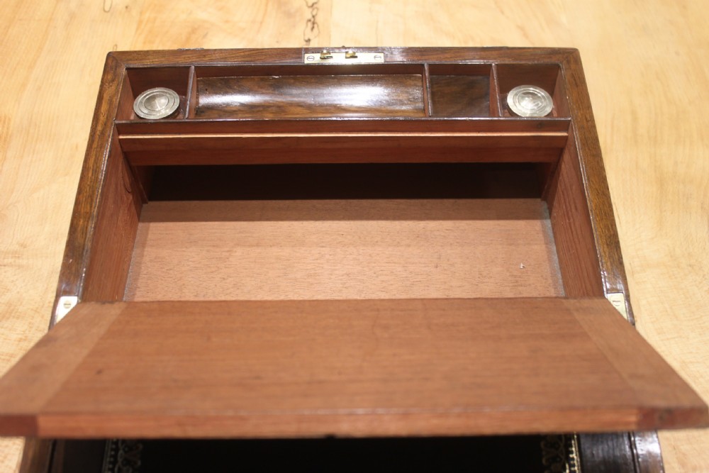 Victorian brass bound walnut writing slope View X
