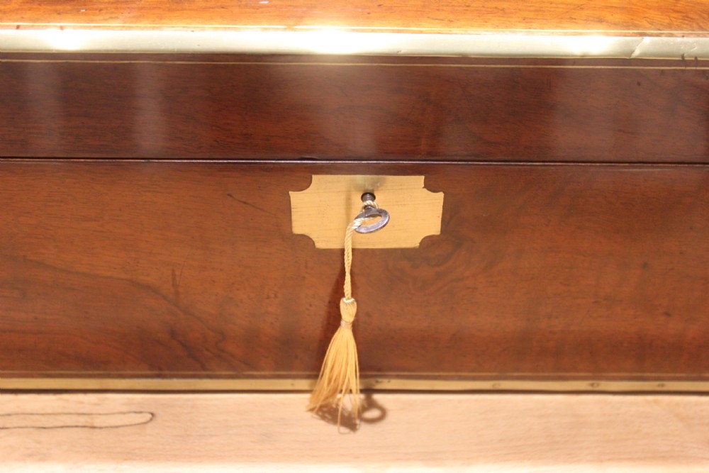 Victorian walnut writing slope with secret drawers View III