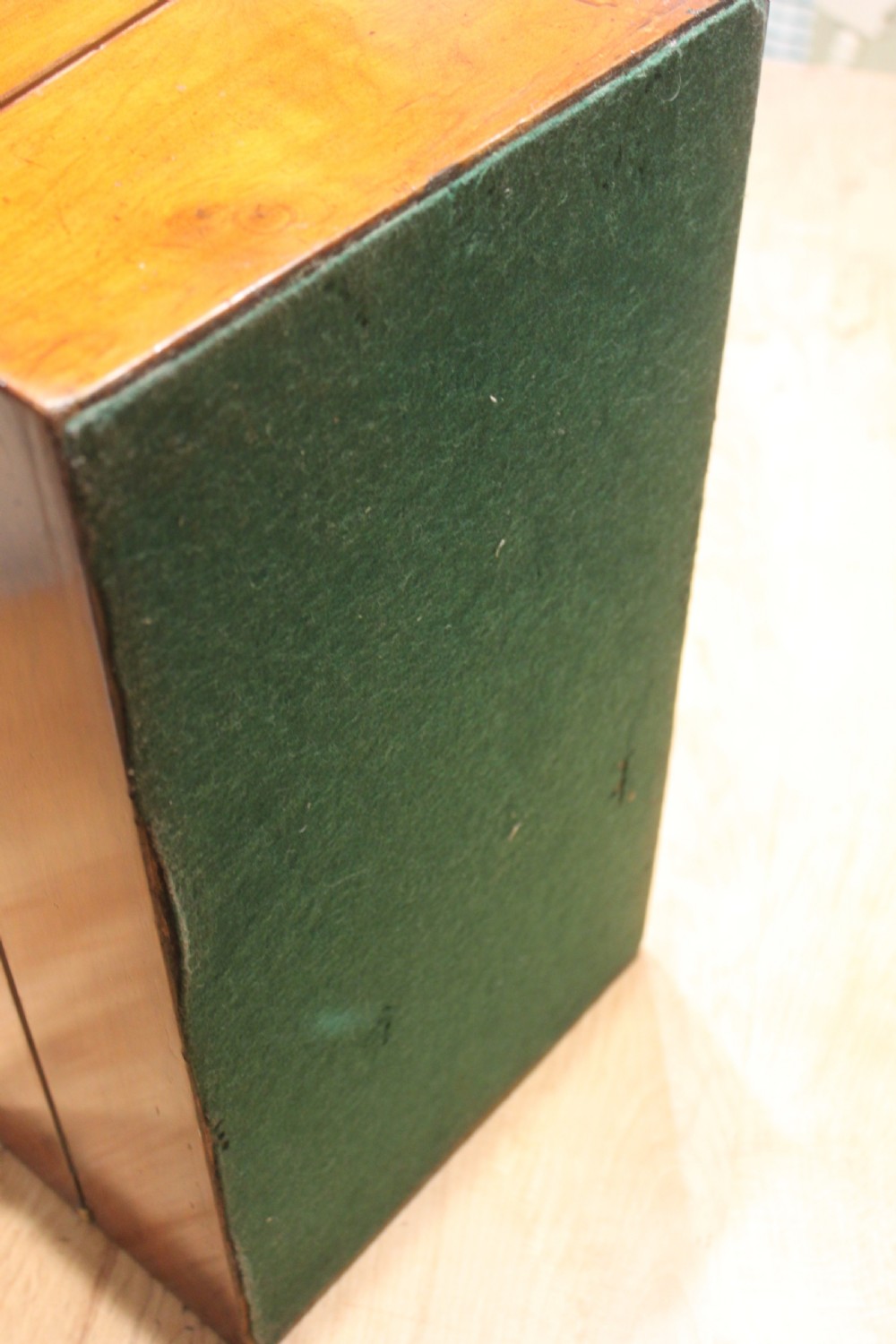 Victorian walnut writing slope with secret drawers View XVI