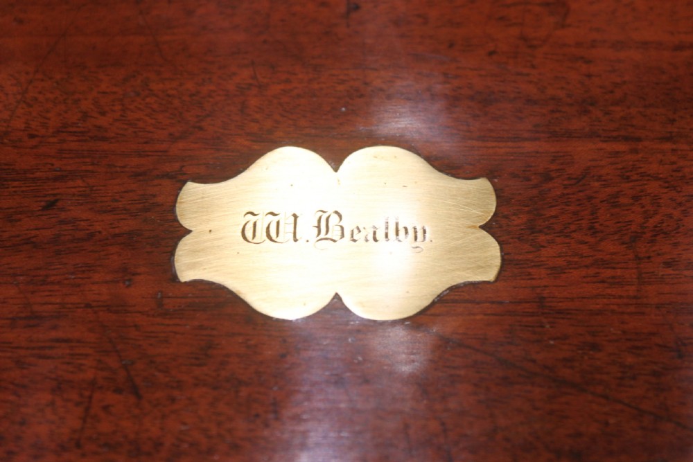 Victorian solid mahogany writing slope with secret drawers View VII