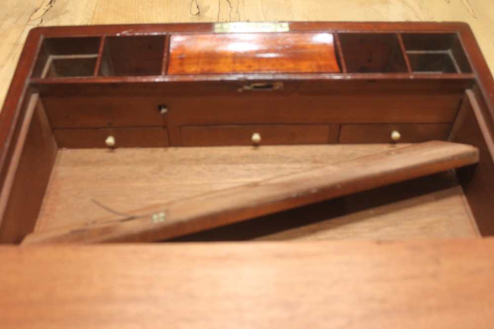 Victorian solid mahogany writing slope with secret drawers View XII