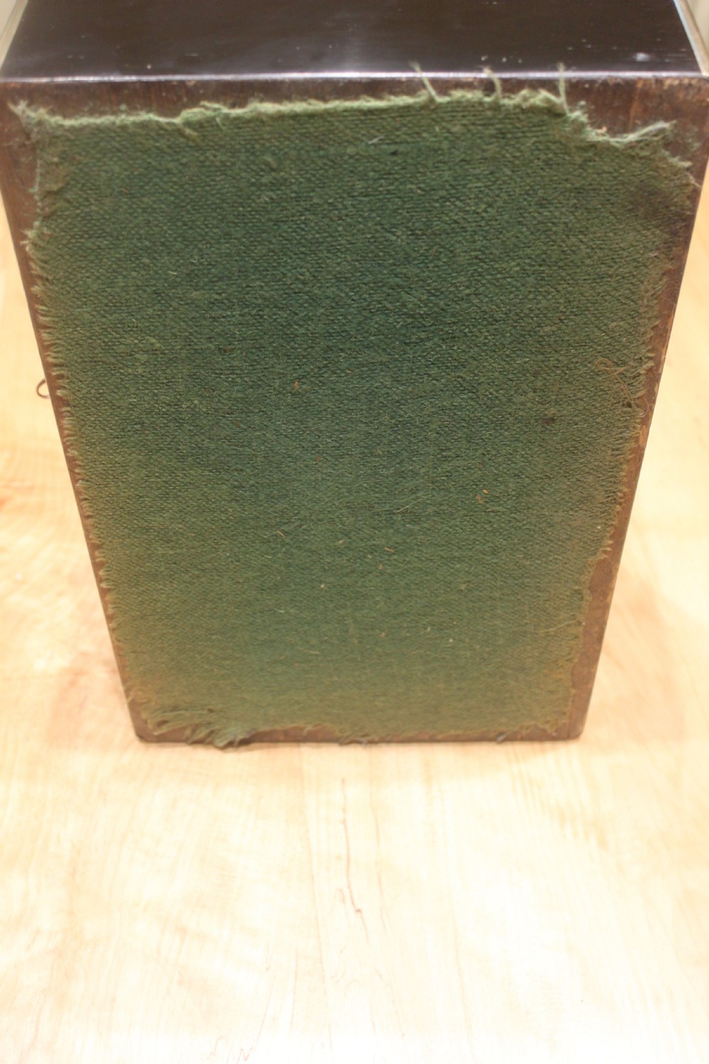 A quality late 19th century Coromandel and brass bound writing slope View XV