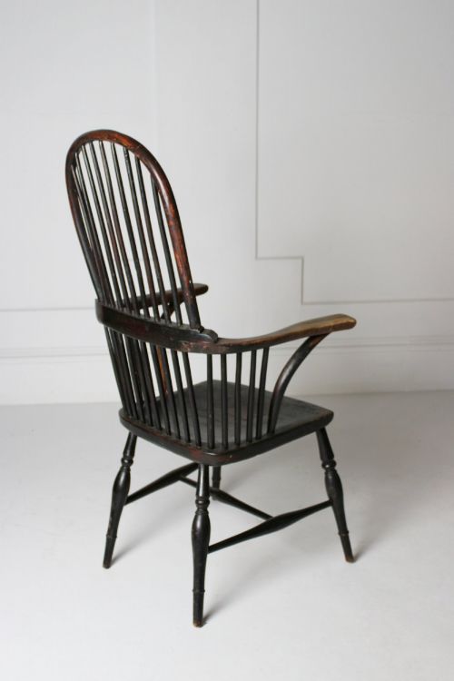 EARLY 19TH CENTURY HIGH BACK WINDSOR ARMCHAIR - ADDITIONAL PHOTO 9