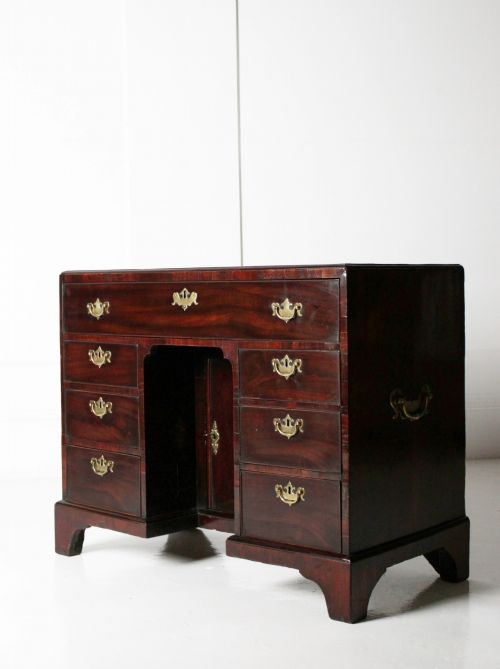 GEORGE II RED WALNUT KNEEHOLE DESK - ADDITIONAL PHOTO 2