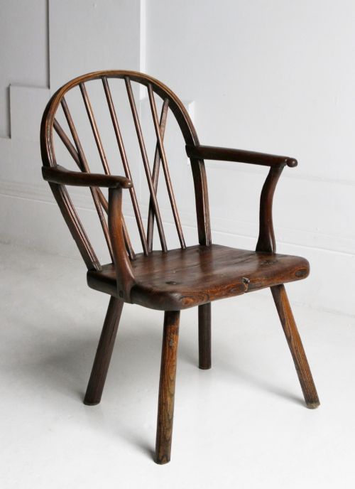 18TH CENTURY VERNACULAR STICK BACK CHAIR