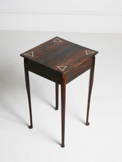 inlaid coromandel side table - CATEGORY: ANTIQUE  - DATED 1900