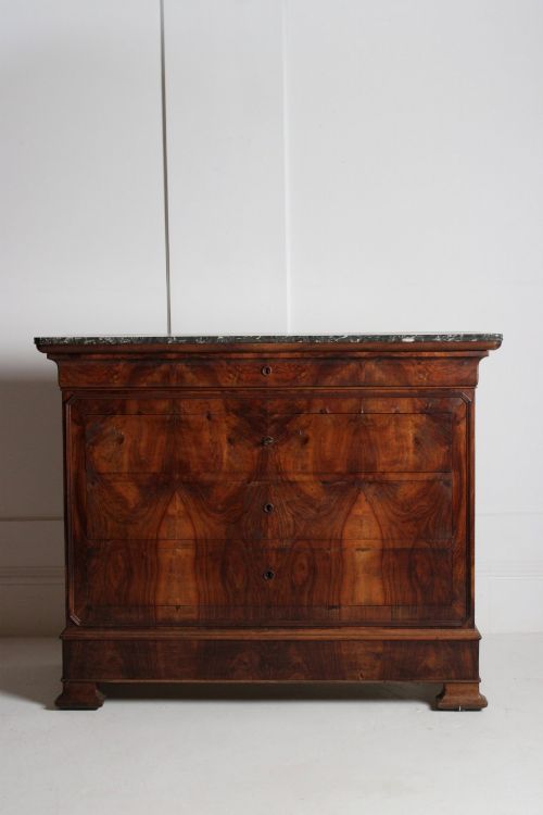 french 19th c walnut commode louis philippe - CATEGORY: ANTIQUE CHEST OF DRAWERS - DATED 19TH CENTURY