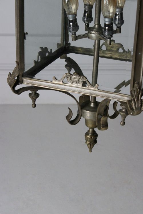 LARGE DECORATIVE LANTERN WITH BEVELLED GLASS - ADDITIONAL PHOTO 1
