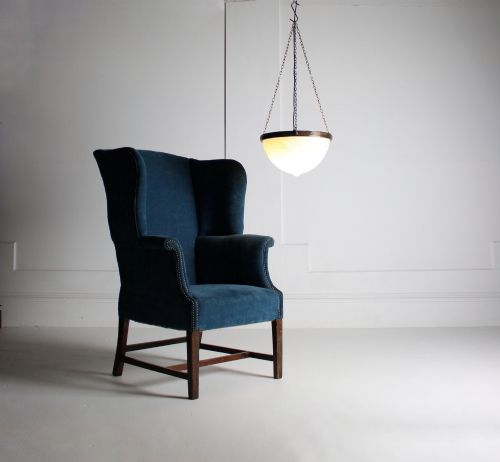 WINGBACK ARMCHAIR EARLY 20TH CENTURY - ADDITIONAL PHOTO 4