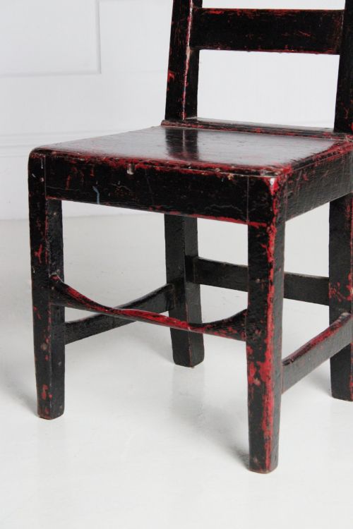 PAINTED PINE PRIMITIVE IRISH CHAIR - ADDITIONAL PHOTO 1