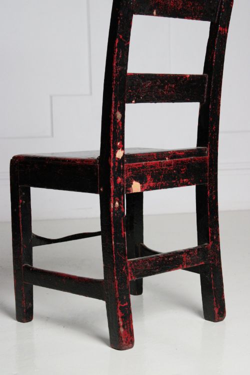 PAINTED PINE PRIMITIVE IRISH CHAIR - ADDITIONAL PHOTO 6