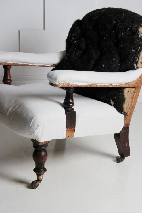 LARGE COUNTRY HOUSE ARMCHAIR 19TH CENTURY - ADDITIONAL PHOTO 1