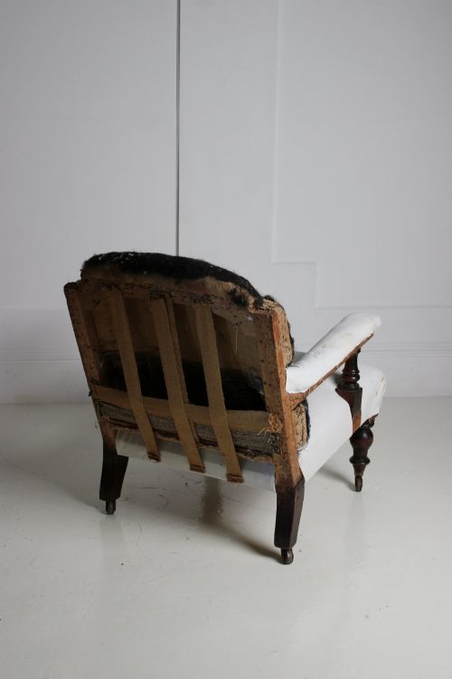 LARGE COUNTRY HOUSE ARMCHAIR 19TH CENTURY - ADDITIONAL PHOTO 9