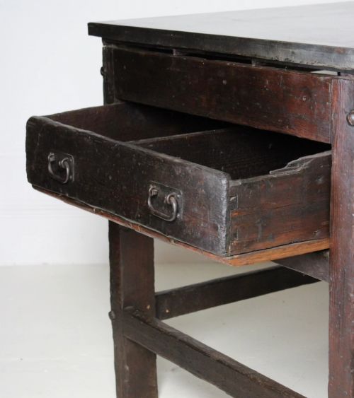 VICTORIAN IRON TYPESETTING TABLE KITCHEN ISLAND - ADDITIONAL PHOTO 6