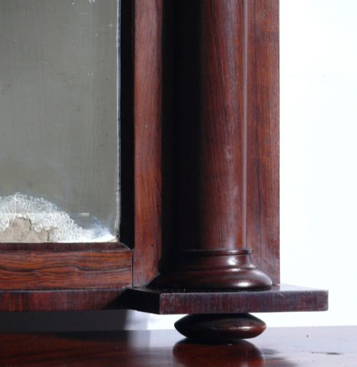 ROSEWOOD OVERMANTLE MIRROR C1820 - ADDITIONAL PHOTO 4
