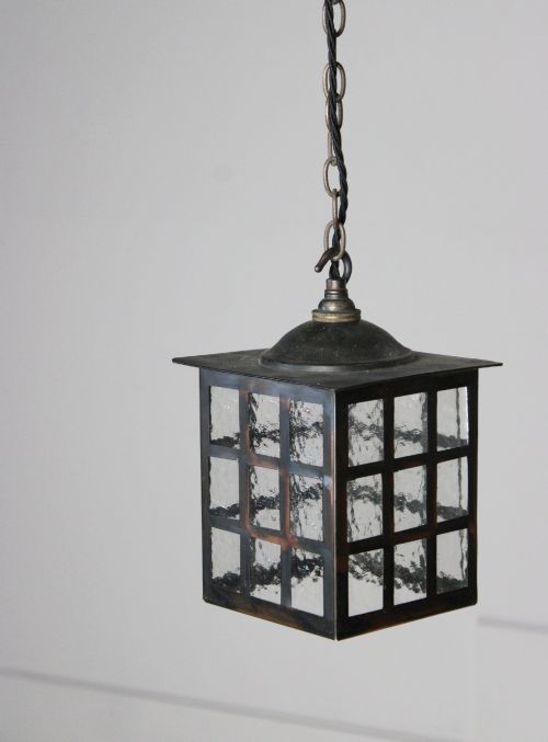 Copper Lantern Pendant Light